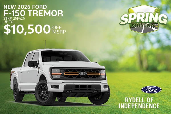 New 2026 F-150 Tremor Up To $10,500 Off MSRP