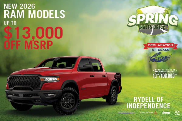 New 2026 RAM Models Up To $13,000 Off MSRP