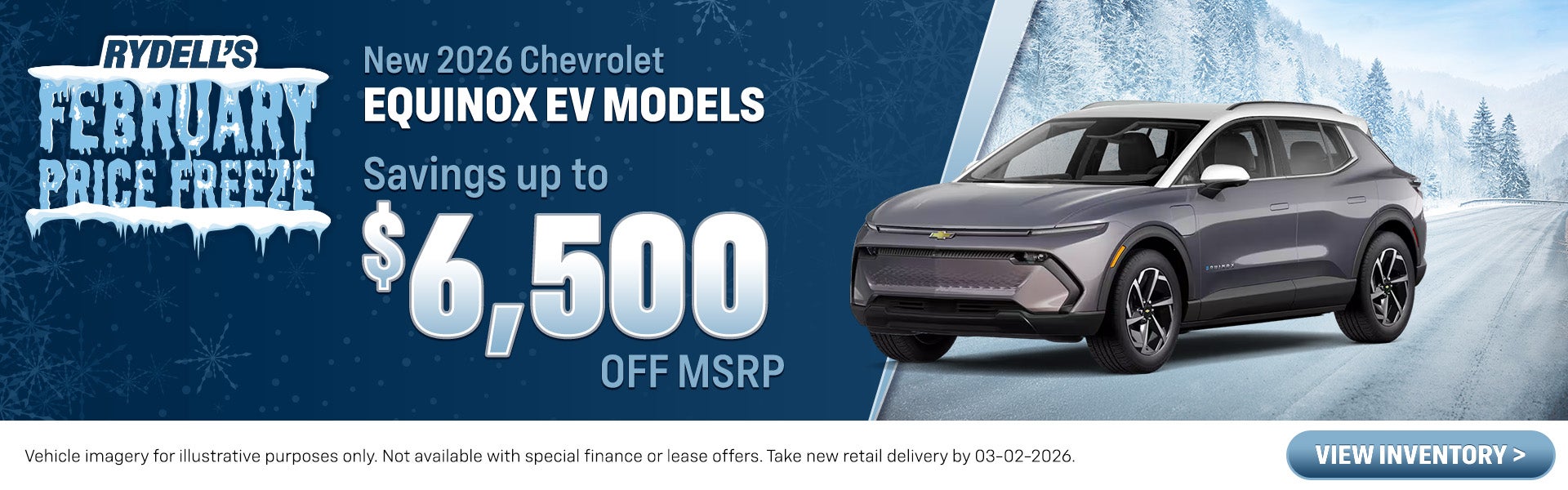 Equinox EV Models up to $6,500 off MSRP!